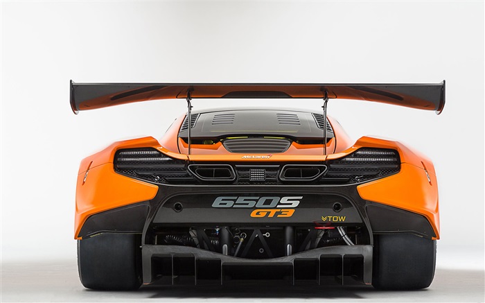 2015 650S GT3 McLaren supercar vista trasera Fondos de pantalla, imagen