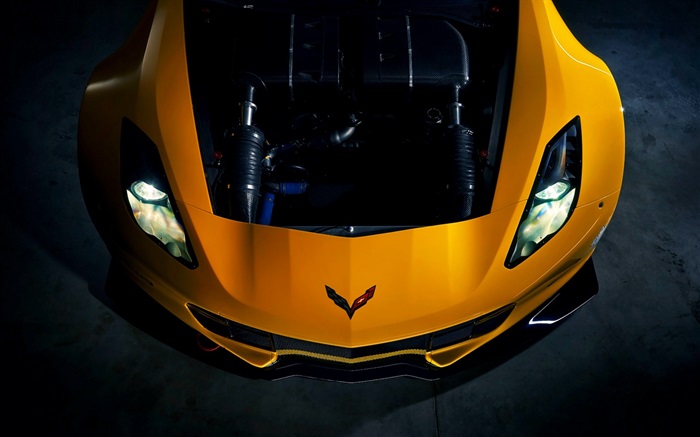 2015 Chevrolet Corvette Z06 vista frontal superdeportivo Fondos de pantalla, imagen