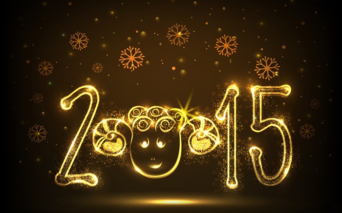 2015 Año Nuevo, Año de las ovejas Fondos de pantalla, imagen