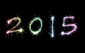 2015 fuegos artificiales de Año Nuevo