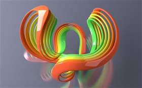 , Creativo curva 3D en color