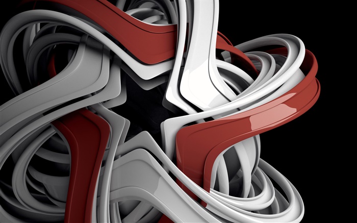Diseño 3D, rojo y flor blanca HD fondos de pantalla | 3D | fondo de  escritorio de vista previa 