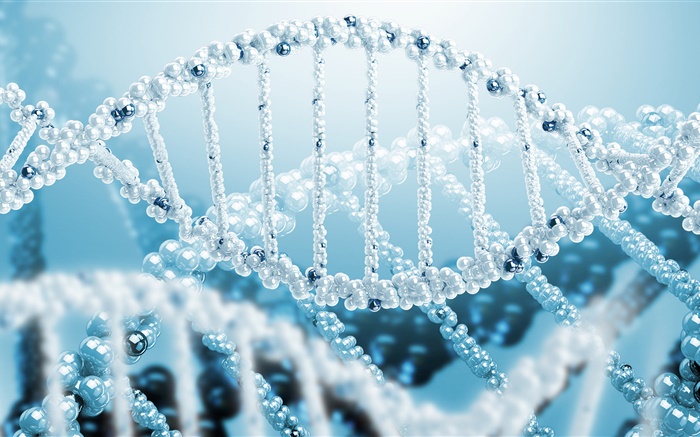 Ciencia 3D, el ADN espiral Fondos de pantalla, imagen