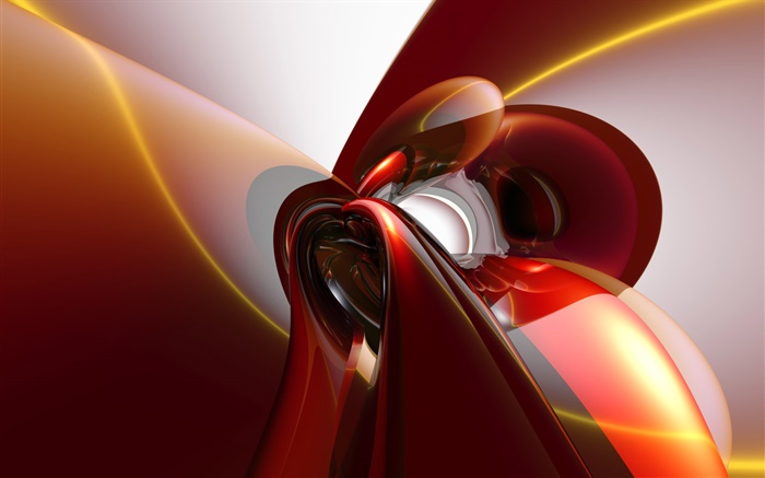 Abstracto de la curva, estilo rojo Fondos de pantalla, imagen