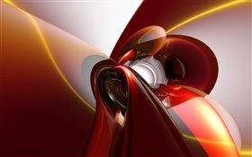 Abstracto de la curva, estilo rojo HD fondos de pantalla