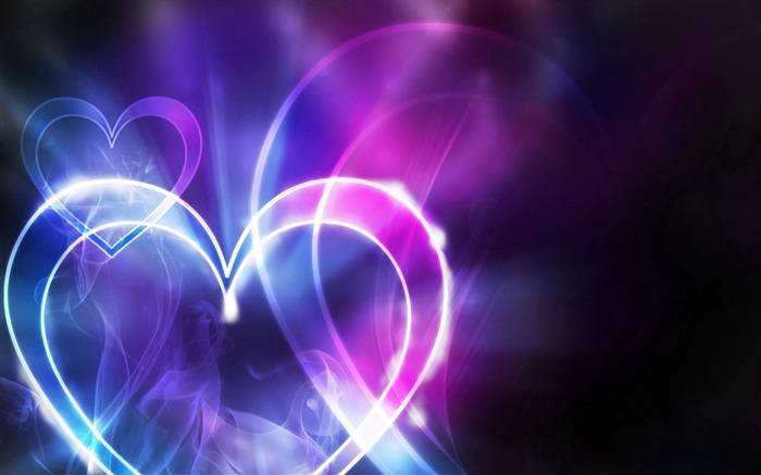 La luz en forma de corazón de amor abstracto Fondos de pantalla, imagen