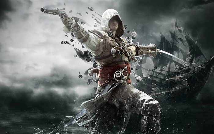Assassins Creed 4: Bandera Negro Fondos de pantalla, imagen