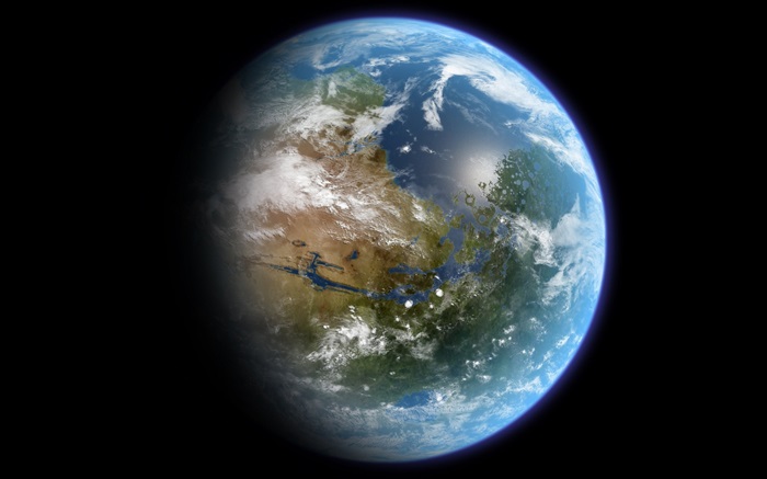 Planeta azul hermoso, Tierra Fondos de pantalla, imagen