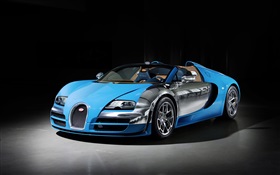 Bugatti Veyron 16.4 azul superdeportivo