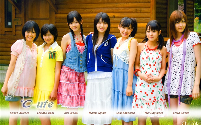 C-ute, grupo de chicas ídolo japonés 01 Fondos de pantalla, imagen