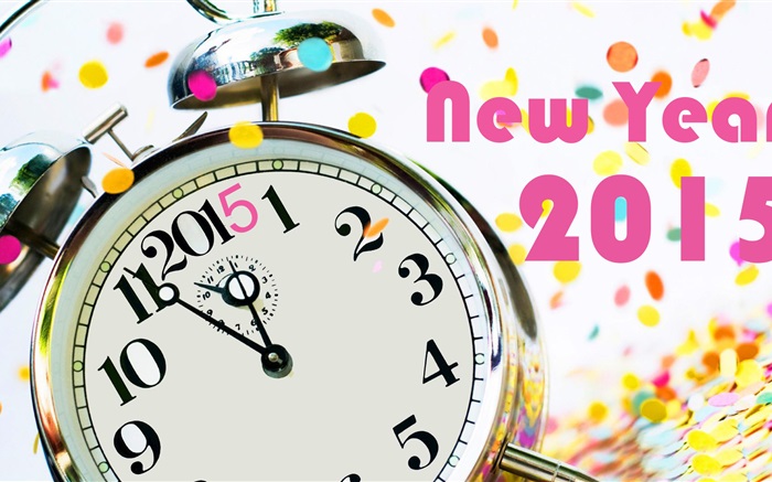 Reloj y Año Nuevo 2015 Fondos de pantalla, imagen