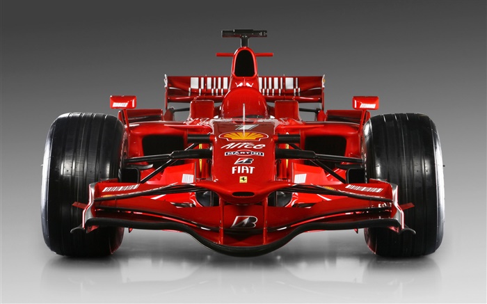 Ferrari de carreras rojo Vista delantera del coche Fondos de pantalla, imagen