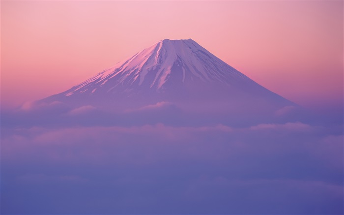 Fuji montaña, atardecer Fondos de pantalla, imagen