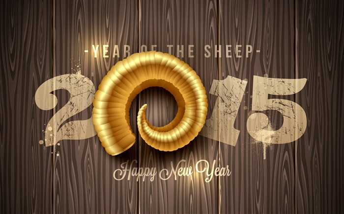 Feliz Año Nuevo 2015, Año de las ovejas Fondos de pantalla, imagen
