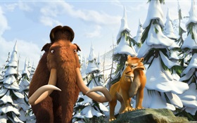 Ice Age 3, mamuts y tigres dientes de sable HD fondos de pantalla