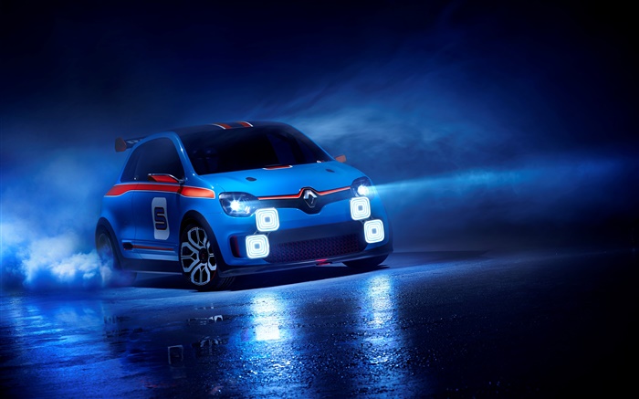 Renault TwinRun azul concept car Fondos de pantalla, imagen