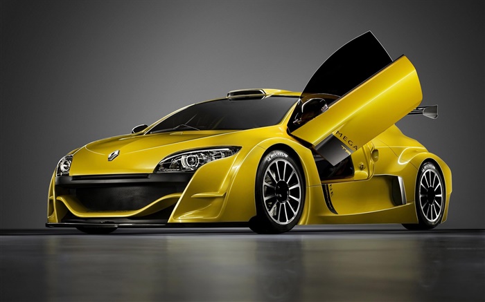 Renault amarillo coche deportivo Fondos de pantalla, imagen