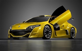 Renault amarillo coche deportivo HD fondos de pantalla