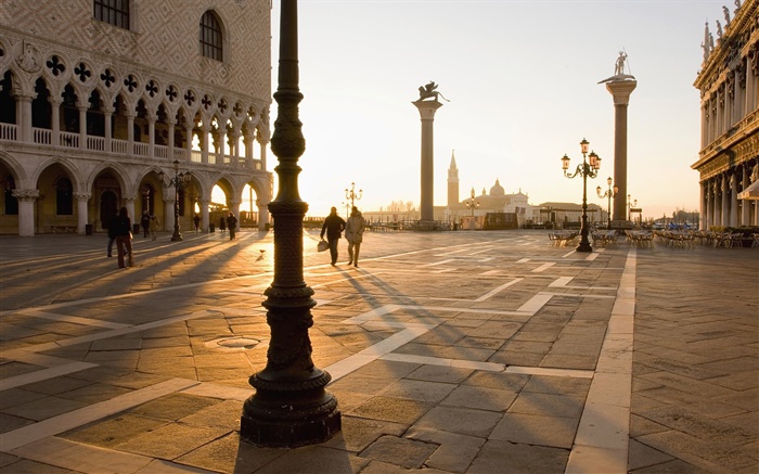 Venecia, plazas, peatonal, sol Fondos de pantalla, imagen