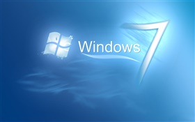 Windows 7 en el agua azul HD fondos de pantalla