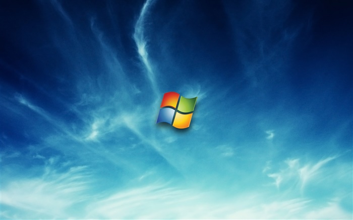 Windows 7 logo en el cielo Fondos de pantalla, imagen