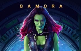 Zoe Saldana como Gamora, Guardianes de la Galaxia