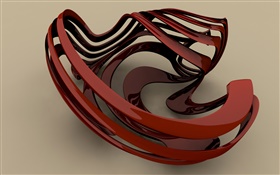 Curva marrón 3D