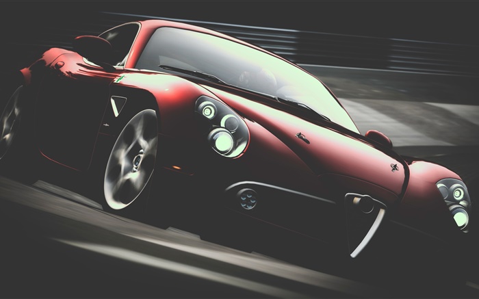 Alfa Romeo supercar rojo Fondos de pantalla, imagen