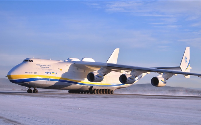 Antonov An-225 Mriya aeronaves, aeropuertos Fondos de pantalla, imagen