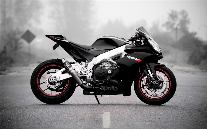 Aprilia motocicleta negro Fondos de pantalla, imagen