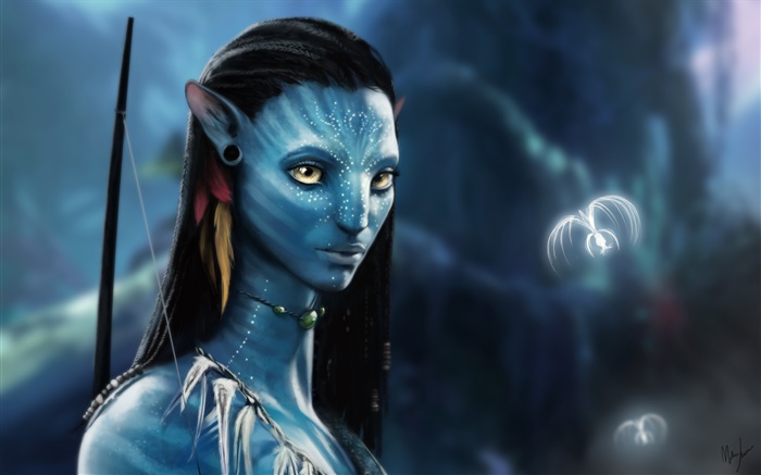 Película Avatar 3D, hermosa chica Fondos de pantalla, imagen