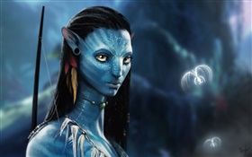 Película Avatar 3D, hermosa chica
