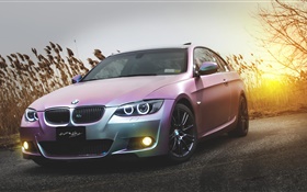 BMW E92 M3 coche de color rosa HD fondos de pantalla
