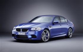BMW M5 coche azul HD fondos de pantalla