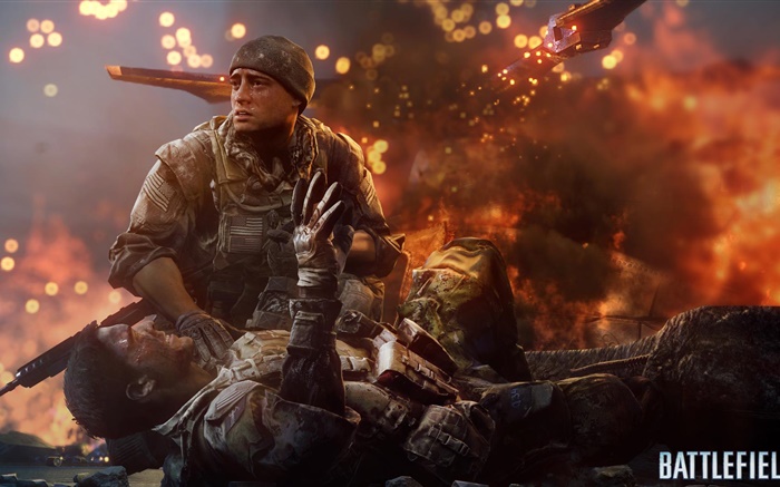 Battlefield 4, soldado herido Fondos de pantalla, imagen