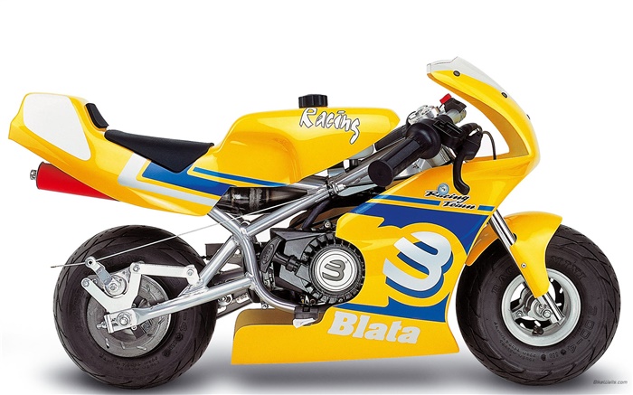Blata minimotos motocicleta amarilla Fondos de pantalla, imagen