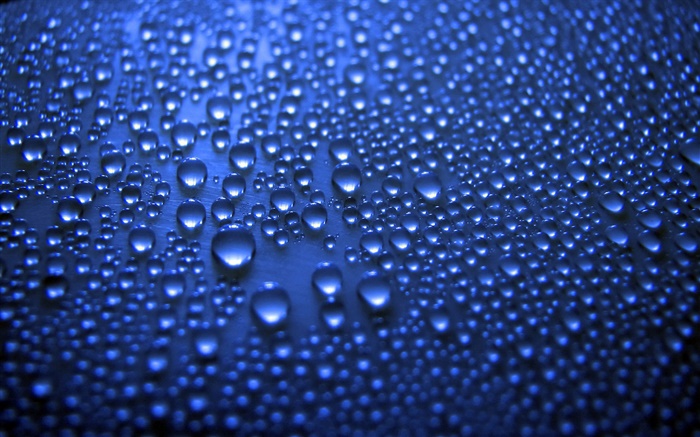 Gotas de agua azul Fondos de pantalla, imagen