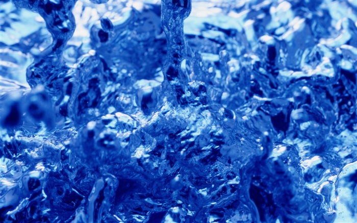 Agua azul fotografía macro Fondos de pantalla, imagen