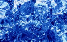 Agua azul fotografía macro