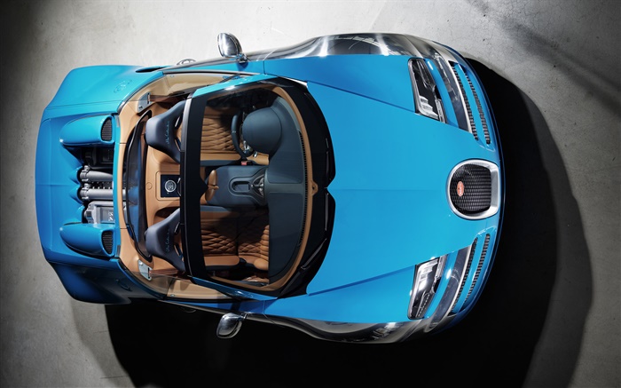 Bugatti Veyron vista superior 16.4 superdeportivo Fondos de pantalla, imagen