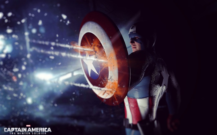 Capitán América: El Soldado de Invierno, con pantalla grande de la película Fondos de pantalla, imagen