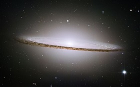 Vista lateral de la galaxia del anillo