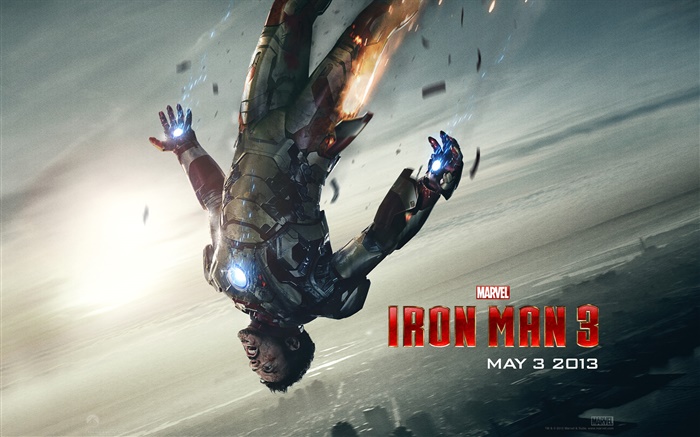 Iron Man 3, cayendo Fondos de pantalla, imagen