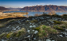 Lago Mayor, Suiza HD fondos de pantalla