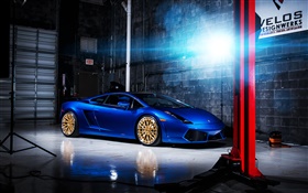 Lamborghini Gallardo azul superdeportivo de color