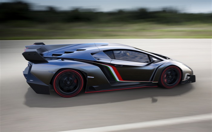 Lamborghini Veneno azul velocidad superdeportivo Fondos de pantalla, imagen