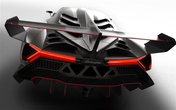 Lamborghini Veneno supercar vista trasera Fondos de pantalla, imagen