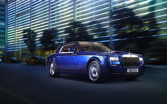 Rolls-Royce Motor Cars en la noche Fondos de pantalla, imagen