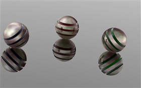 Tres bolas 3D