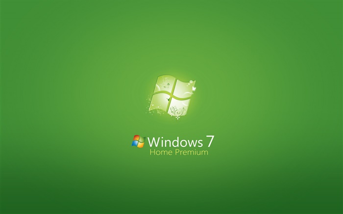 Windows 7 Home Premium, fondo verde Fondos de pantalla, imagen